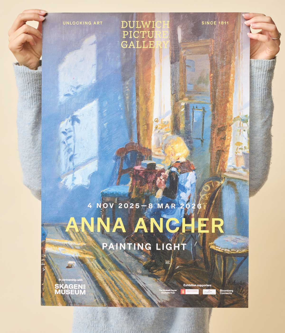 Anna Ancher Painting Light Exhibition Poster