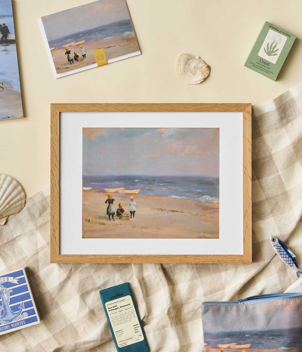 Anna Ancher Print Children Playing on Skagen Beach