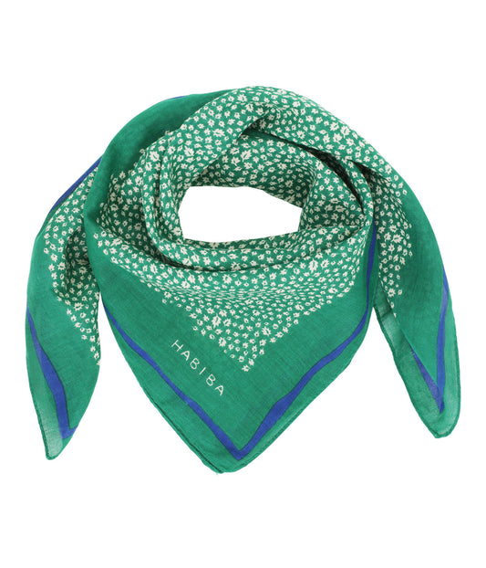 Cotton Bandana Scarf in Ultra Green