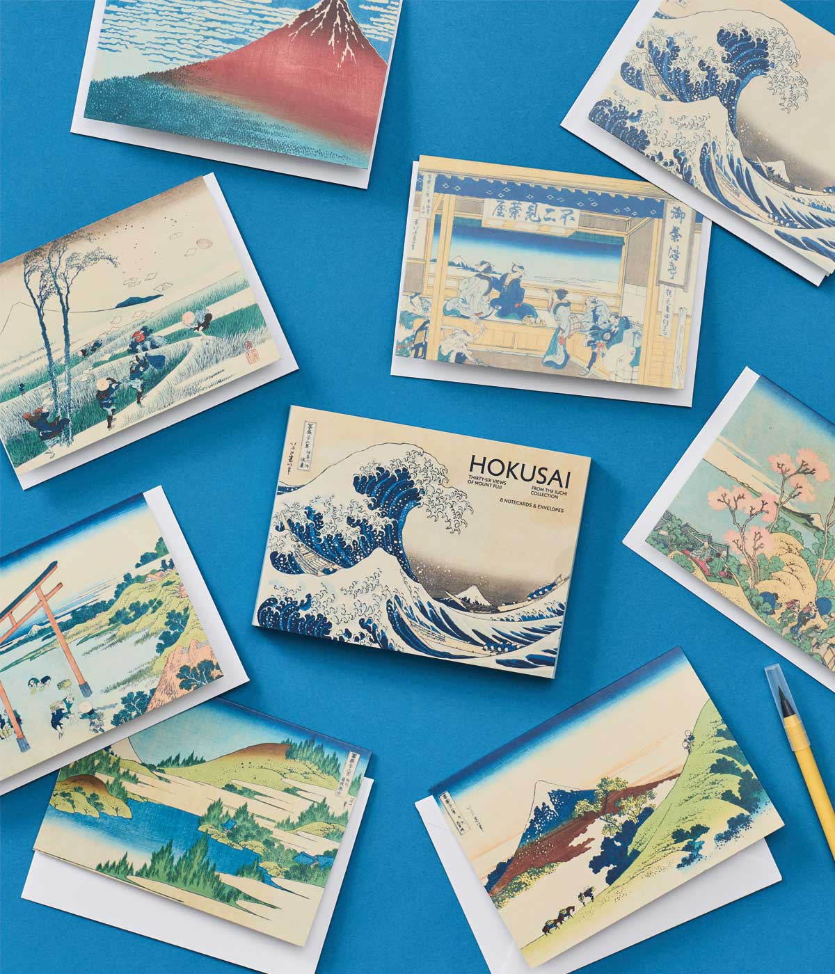 Hokusai Mixed Greetings Card Pack of 8