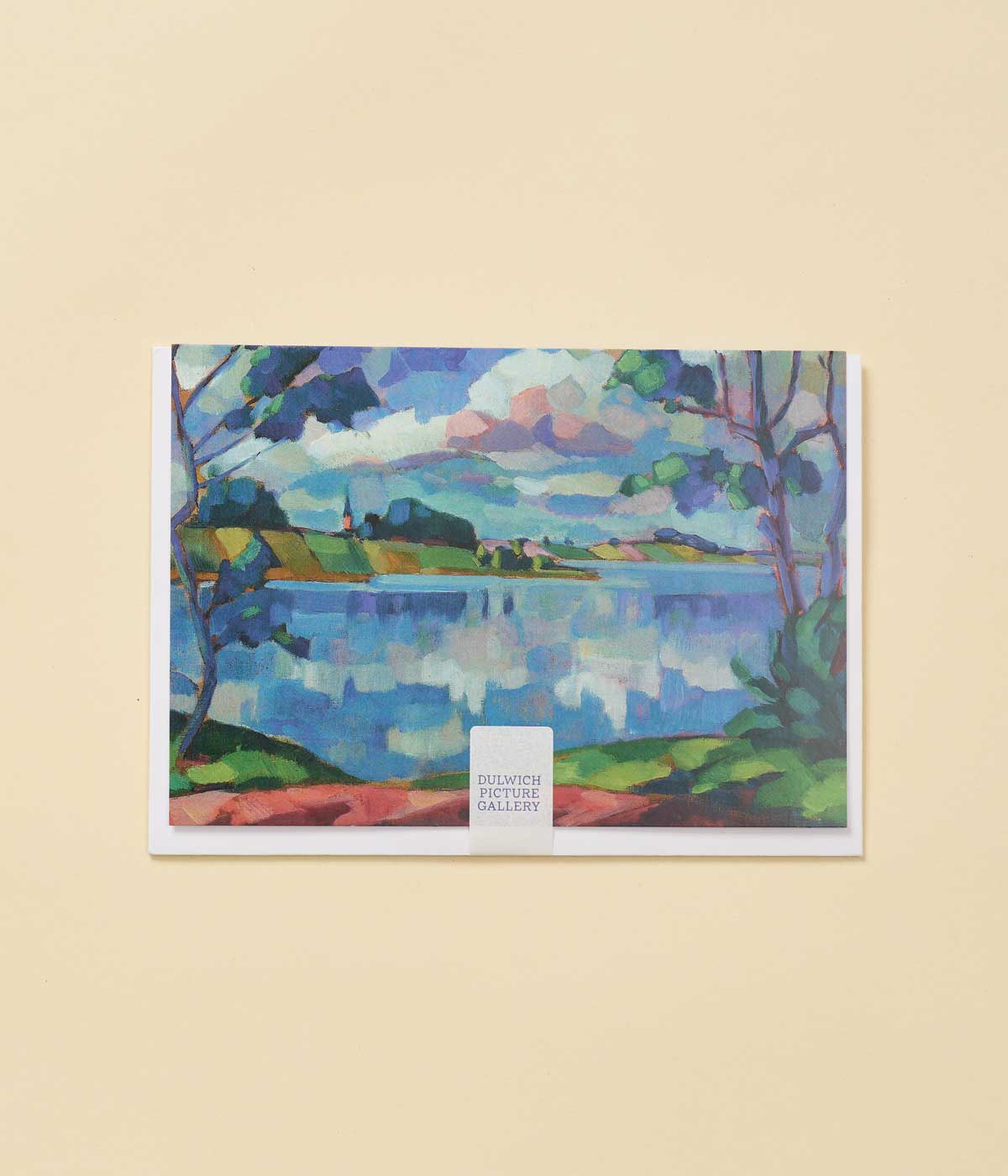 Konrad Mägi Greetings Card Lake Saadjärv, Äksi Church