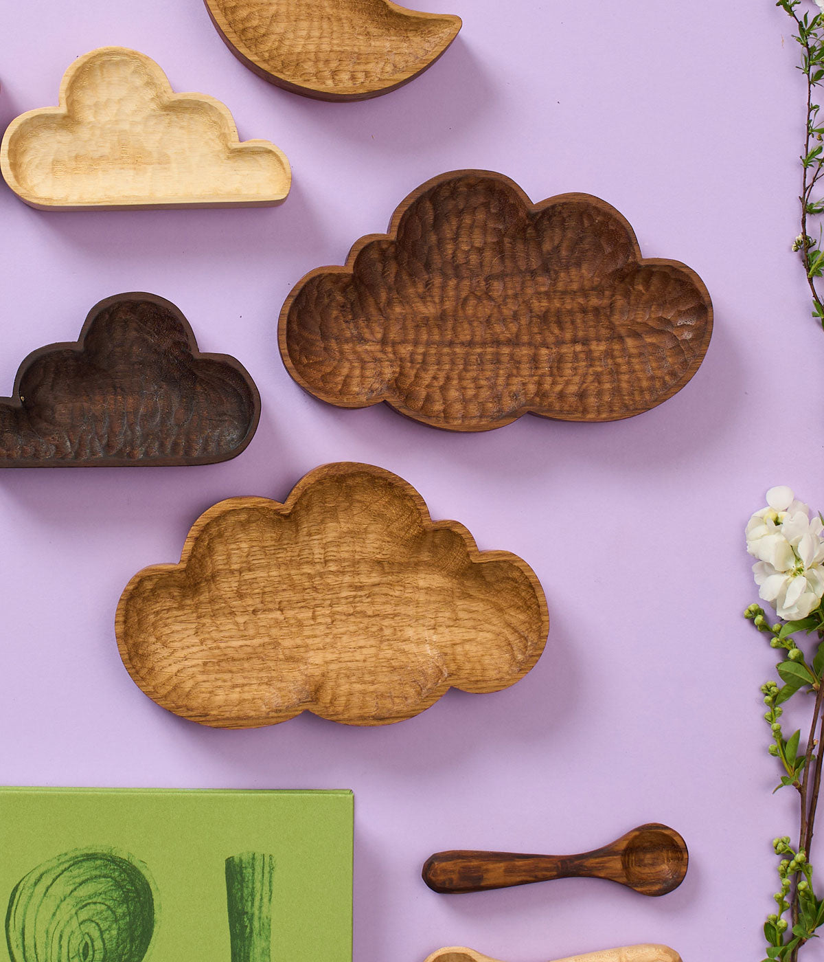 Wooden Cloud Trinket Dish