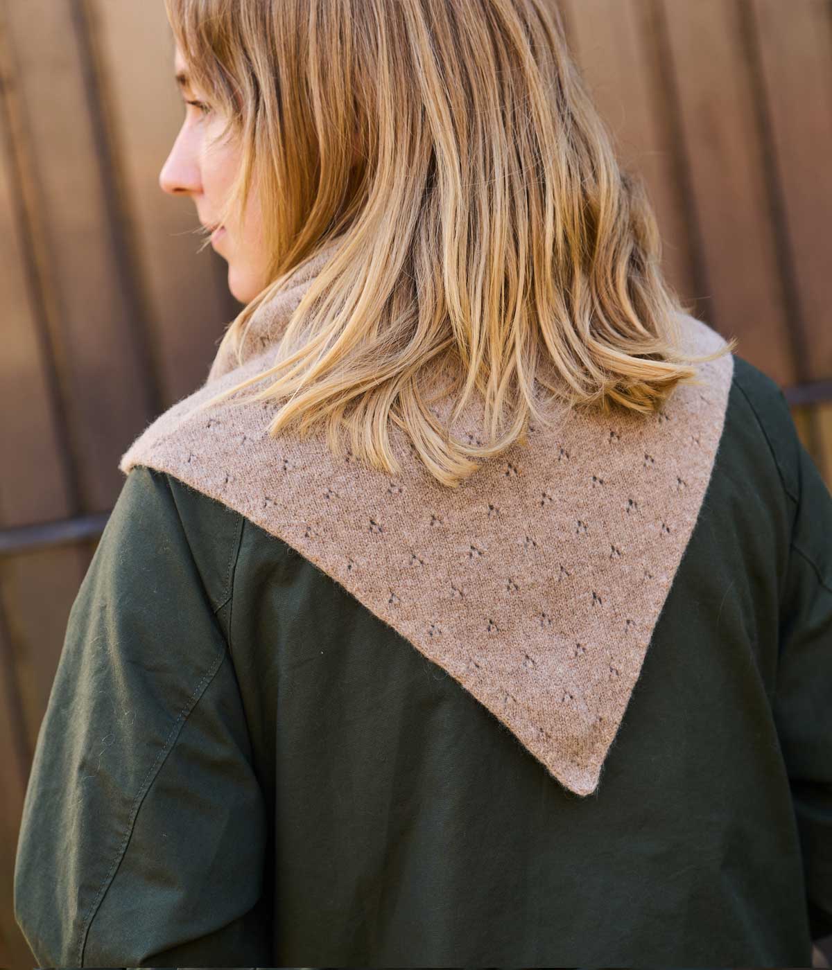 Pointelle Neckerchief Biscuit