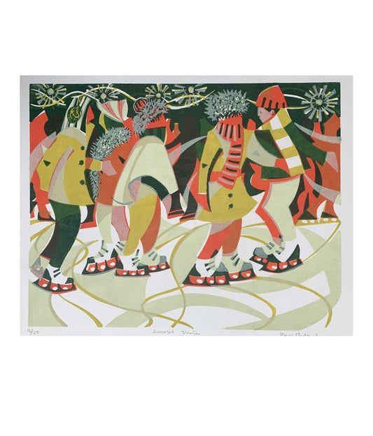 Paul Cleden Somerset Skate Christmas Card Pack of 6