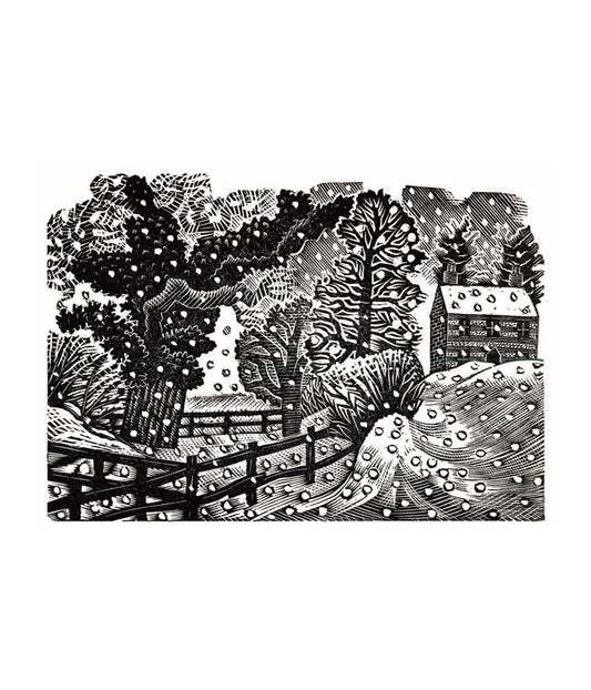 Ravilious Considerable Falls Christmas Card Pack of 6