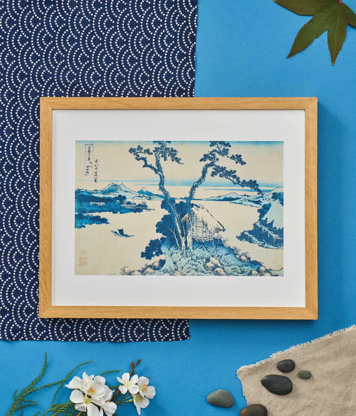 Hokusai Mini Print Lake Suwa in Shinano Province
