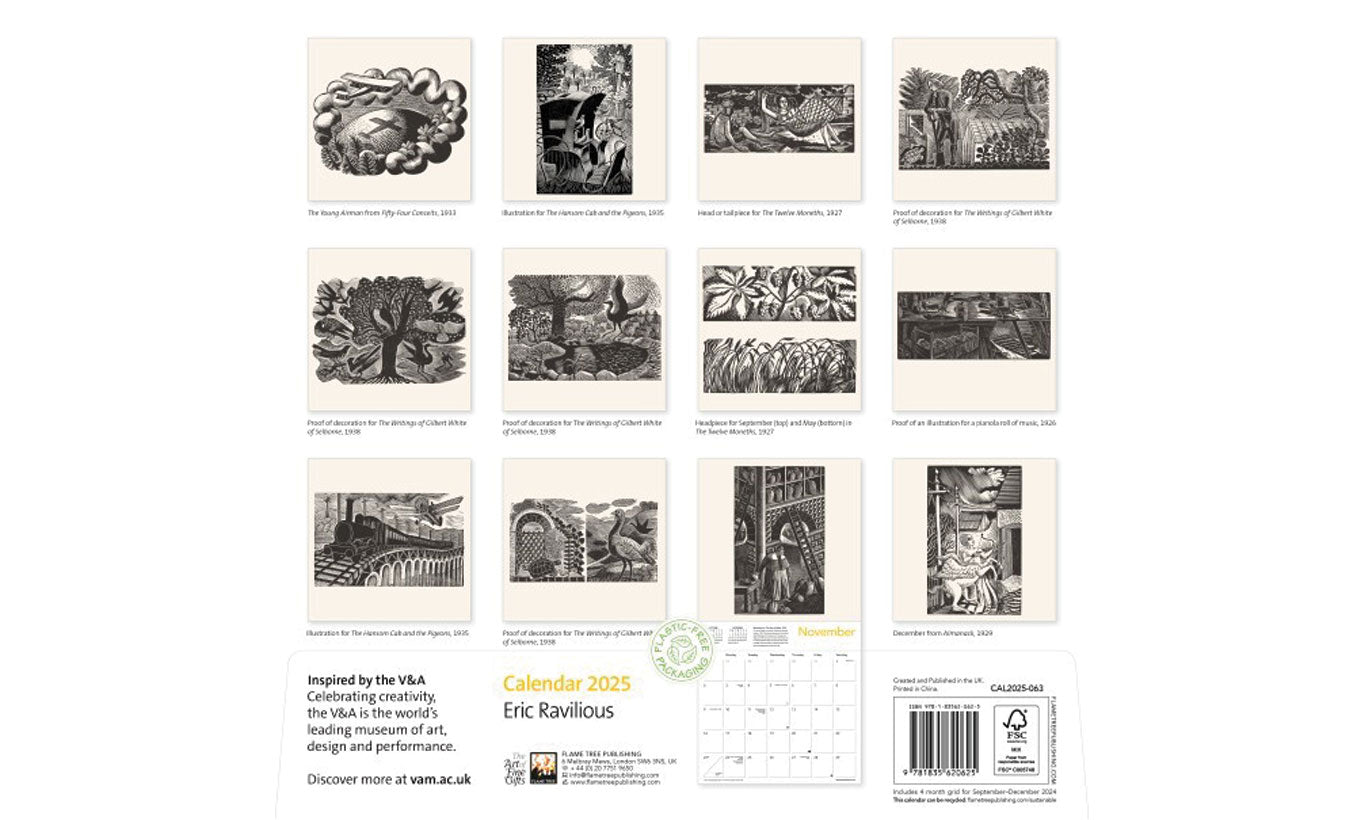 2025 Ravilious Wall Calendar