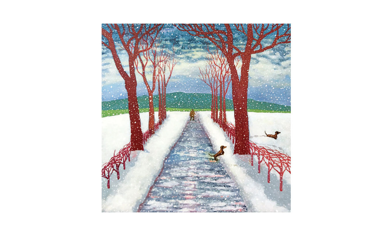 Michael Barratt Hockney’s Winter Christmas Card Pack of 6