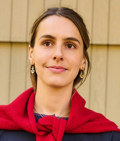 Anna Ancher Anchor Inspired Hoop Earrings