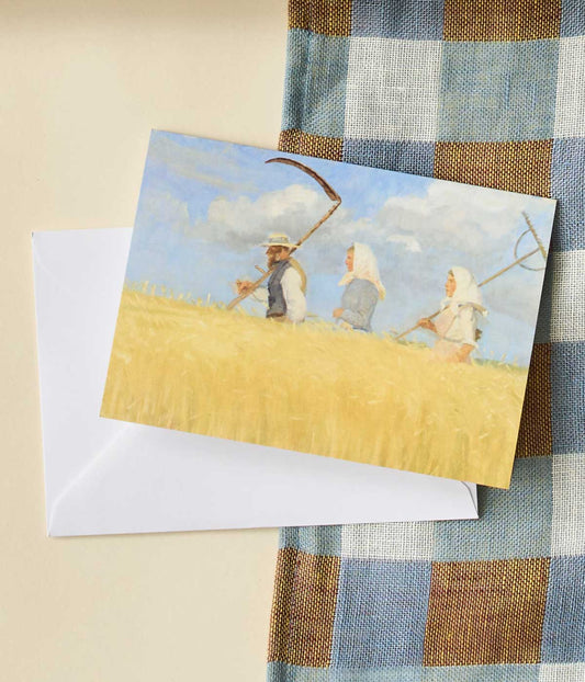 Anna Ancher Greetings Card Harvesters