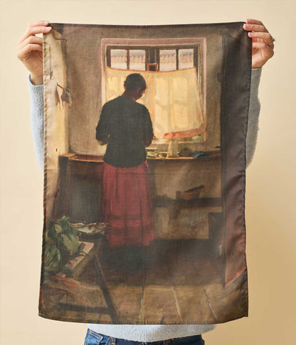 Anna Ancher Tea Towel Maid in the Kitchen