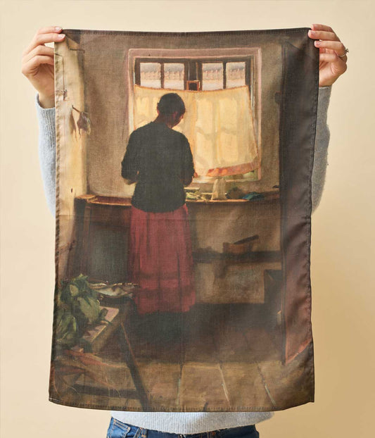 Anna Ancher Tea Towel Maid in the Kitchen