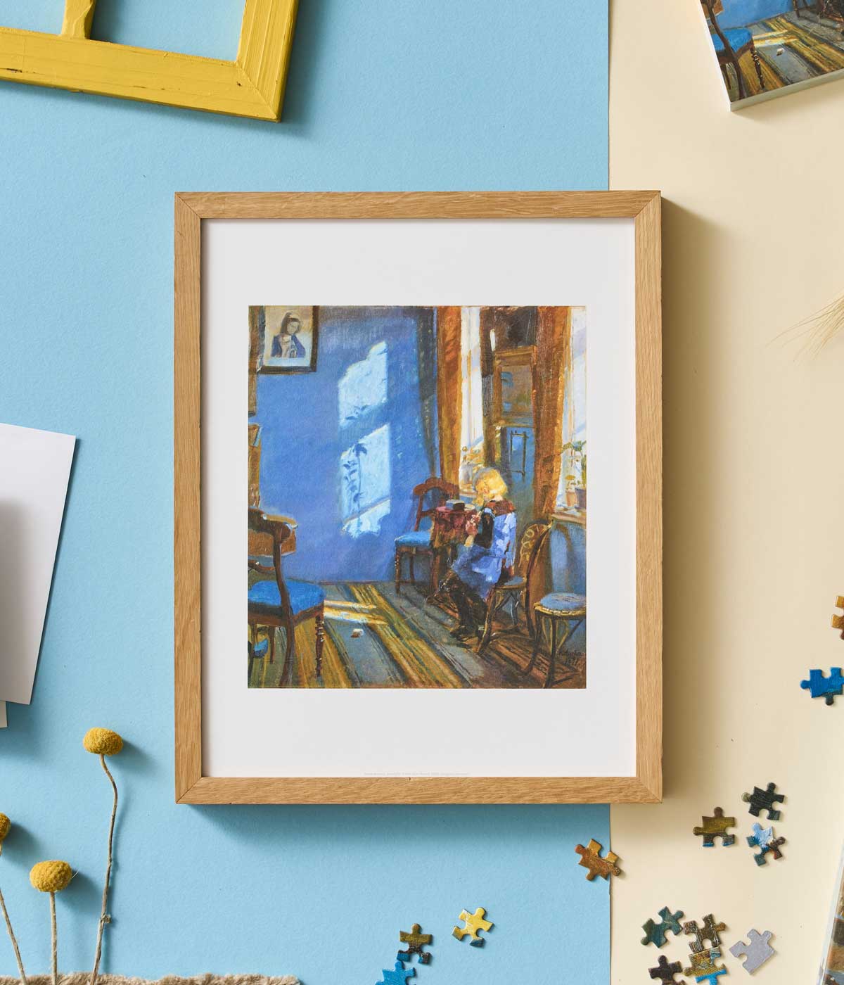 Anna Ancher Print Sunlight in the Blue Room