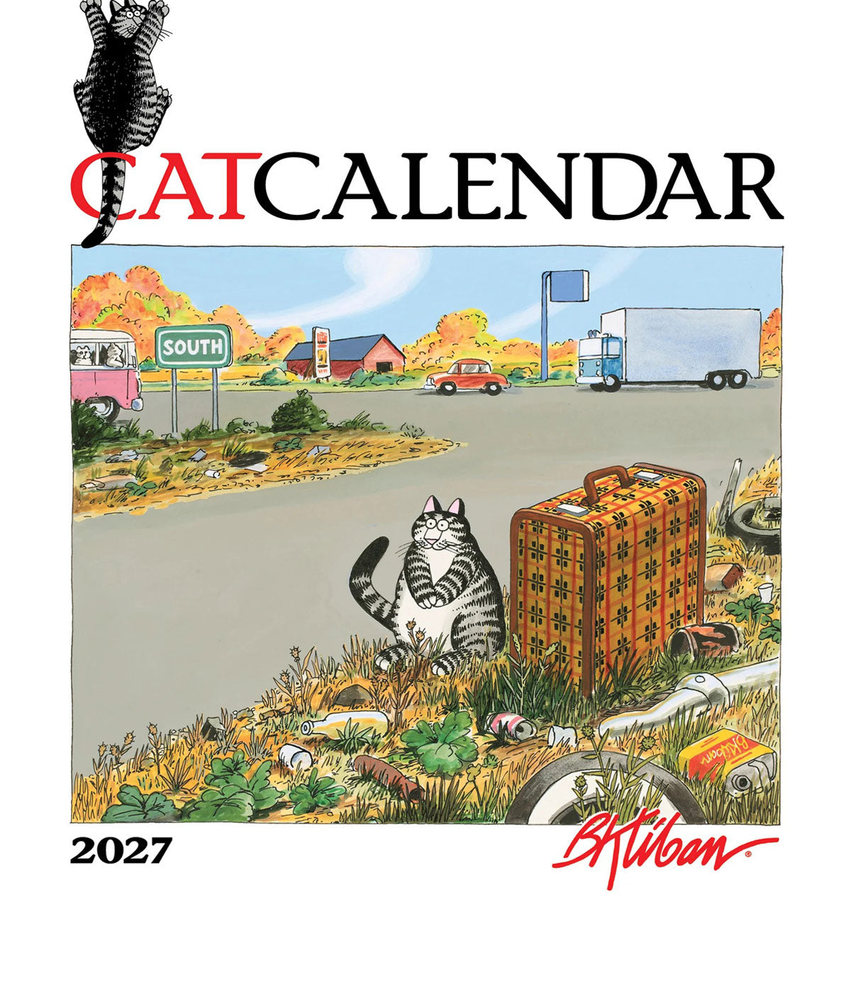 2027 B. Kliban Cats Mini Wall Calendar