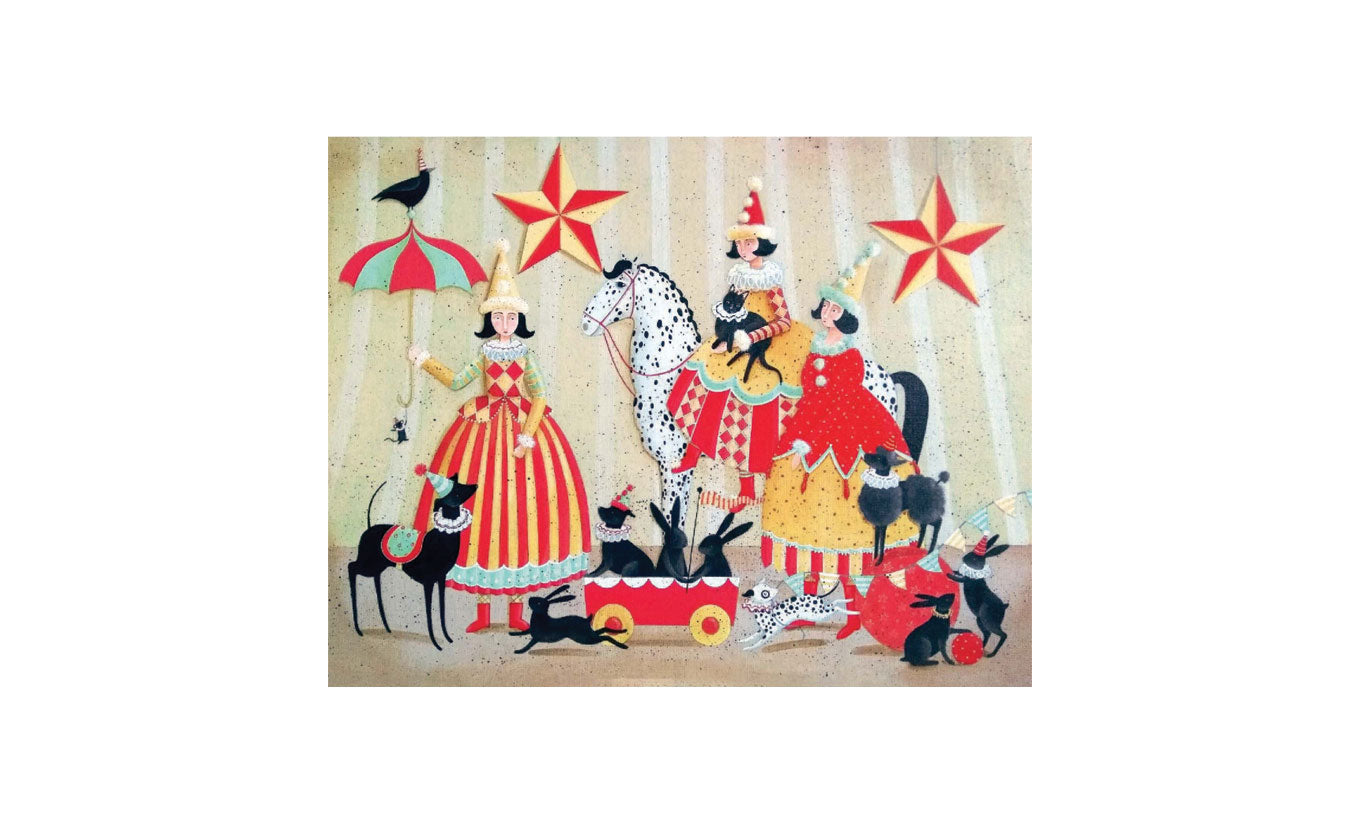 Circus Circus Christmas Card Pack of 6