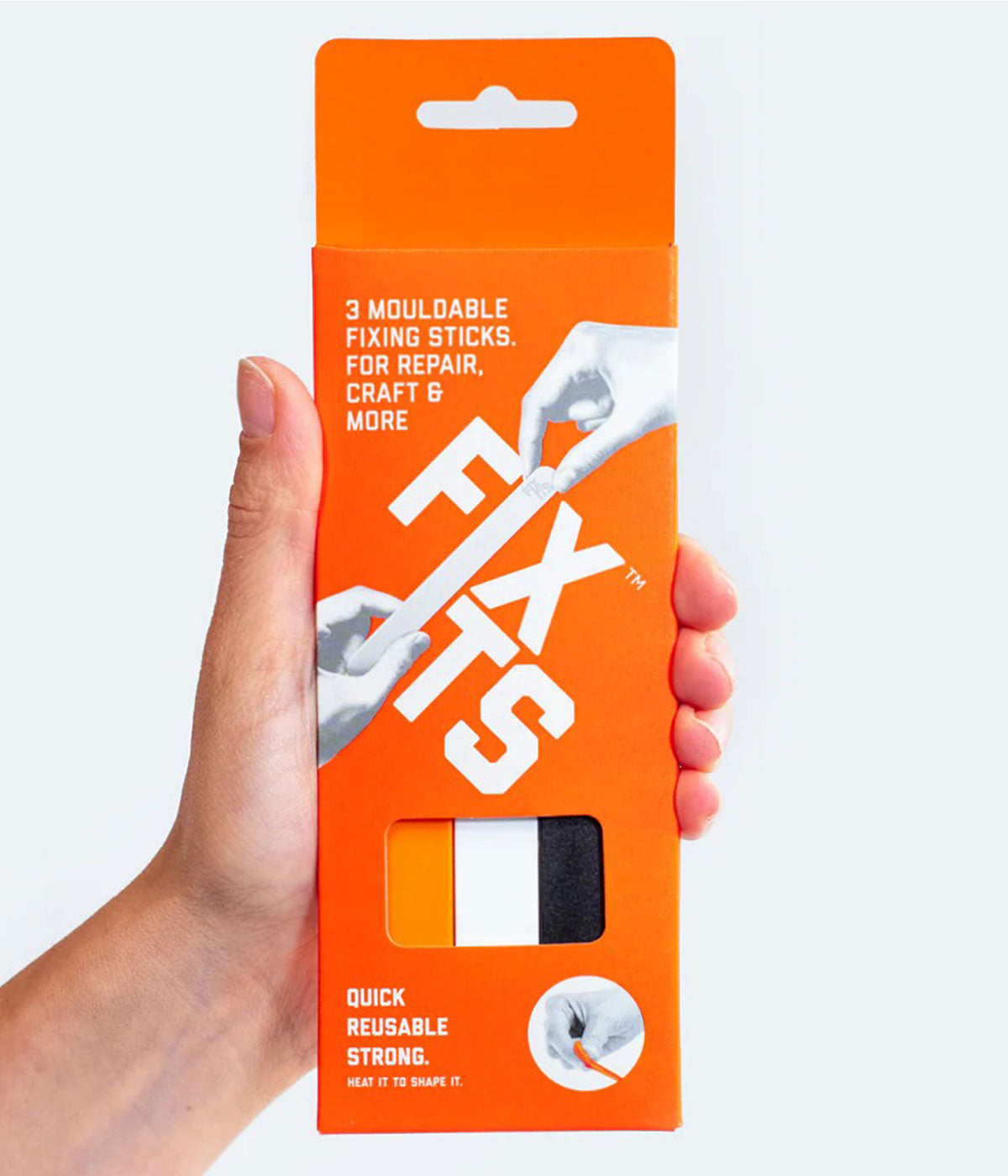 FixIts Pack of 3 Sticks Black Orange White