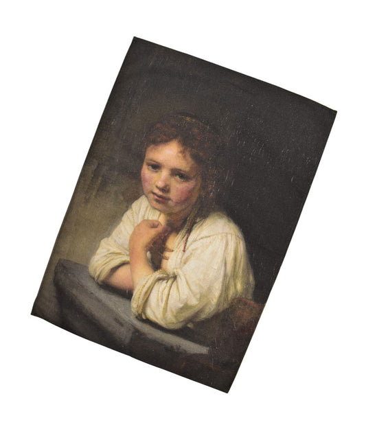 Girl at a Window Tea Towel