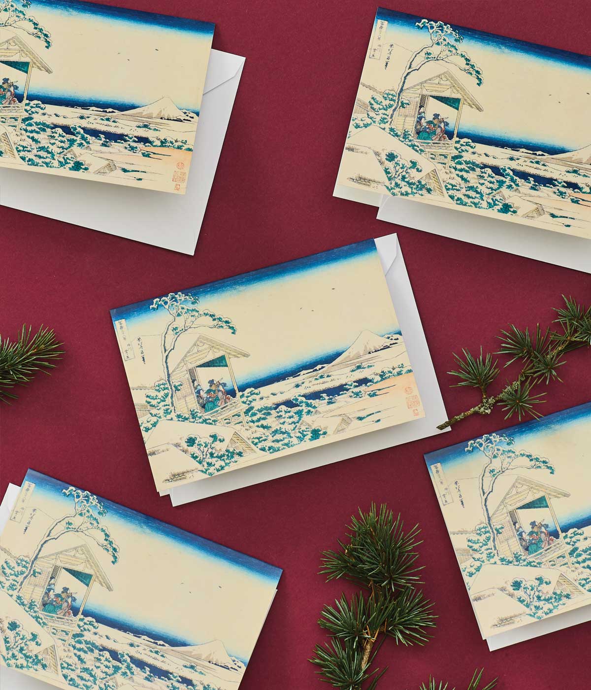 Hokusai Christmas Card Pack of 5