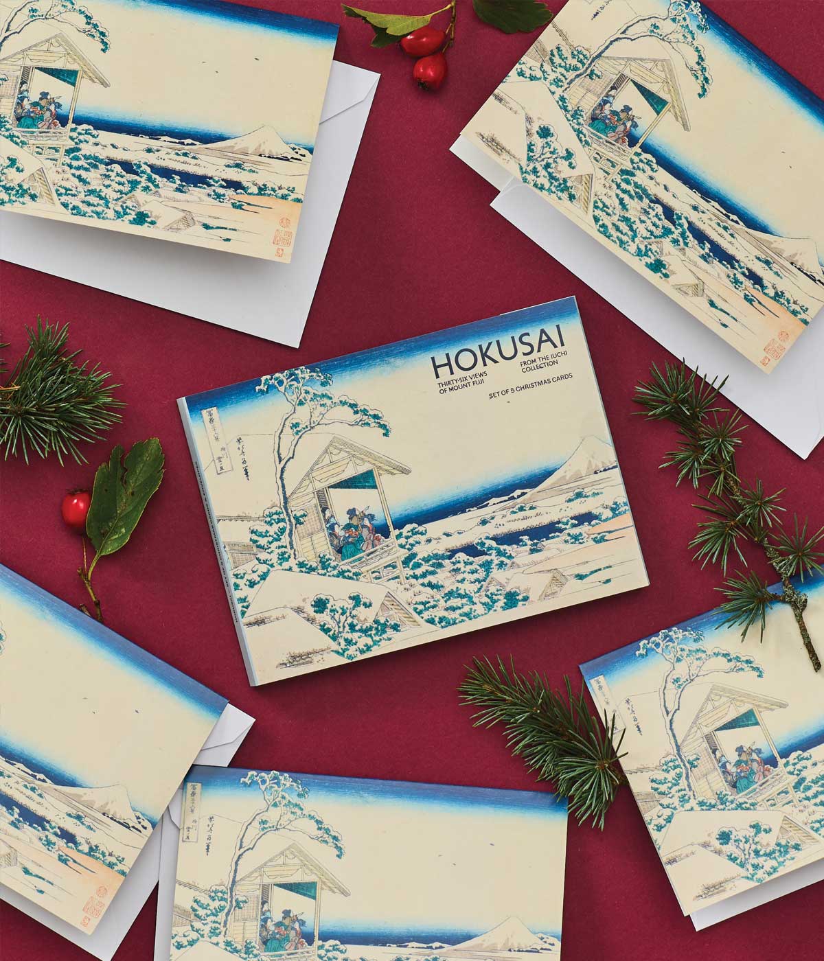 Hokusai Christmas Card Pack of 5
