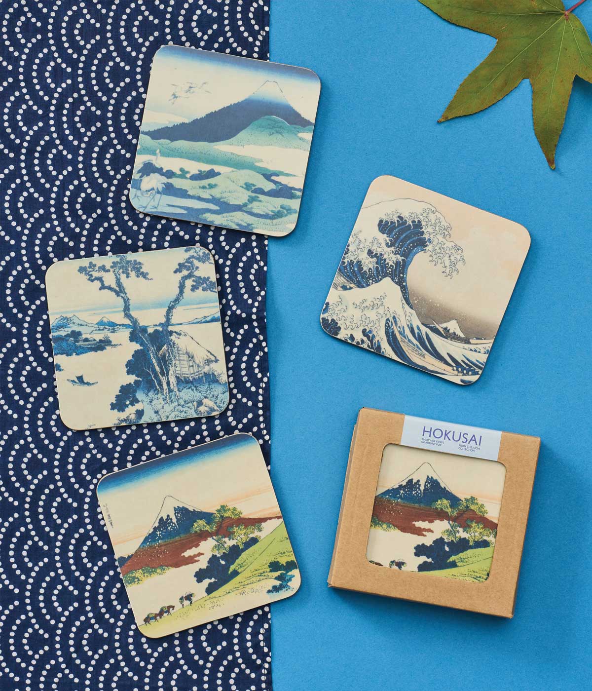 Hokusai Coaster Set of Four