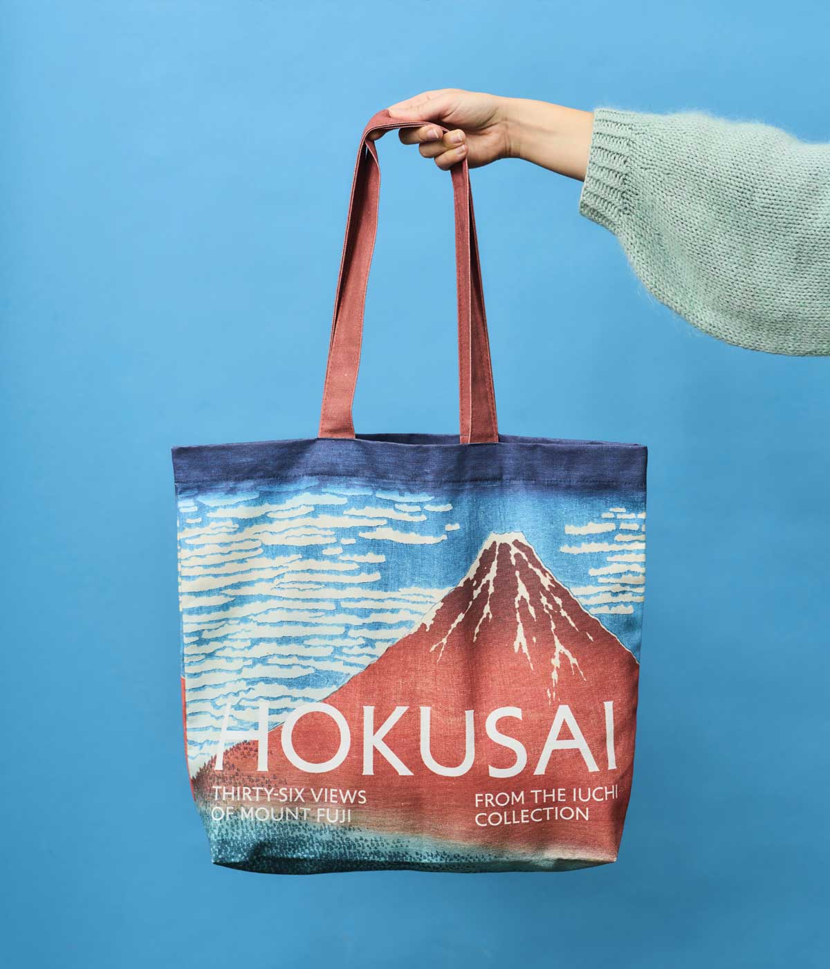 Hokusai Tote Bag Red Fuji Clear Day with a Southern Breeze