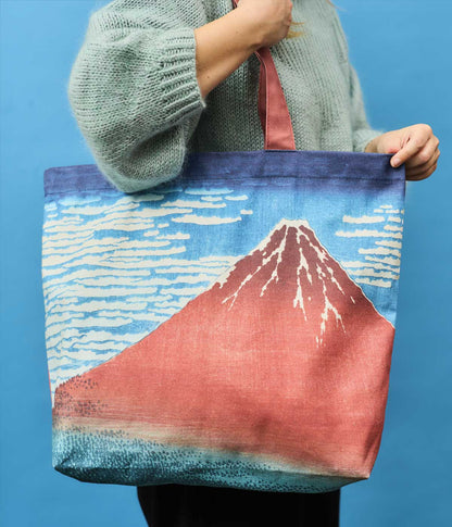 Hokusai Tote Bag Red Fuji Clear Day with a Southern Breeze