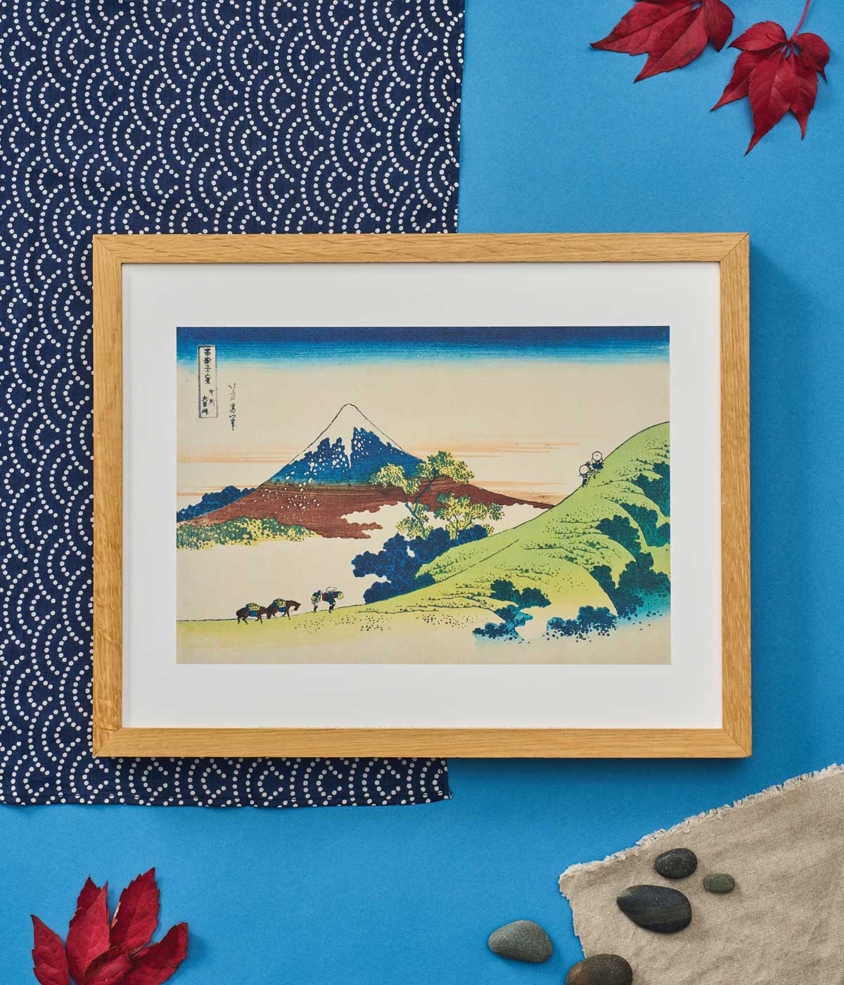 Hokusai Mini Print Inume Pass in Kai Province