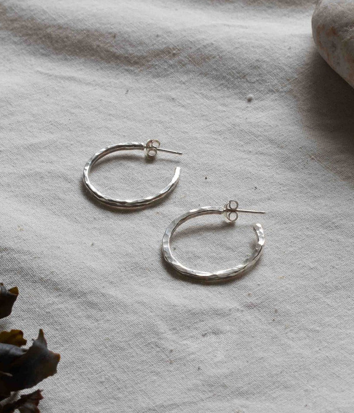 Kelpi Studio Small Durgan Hoops in Silver