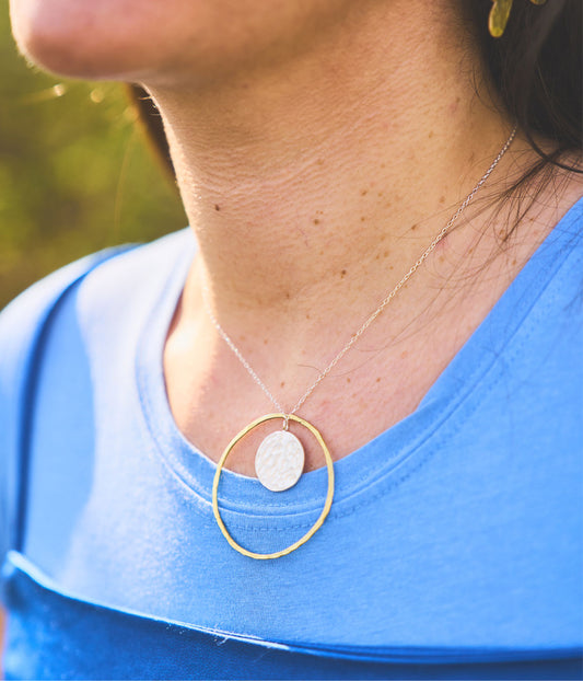 Kelpi Studio Stacked Luna and Crescent Necklace