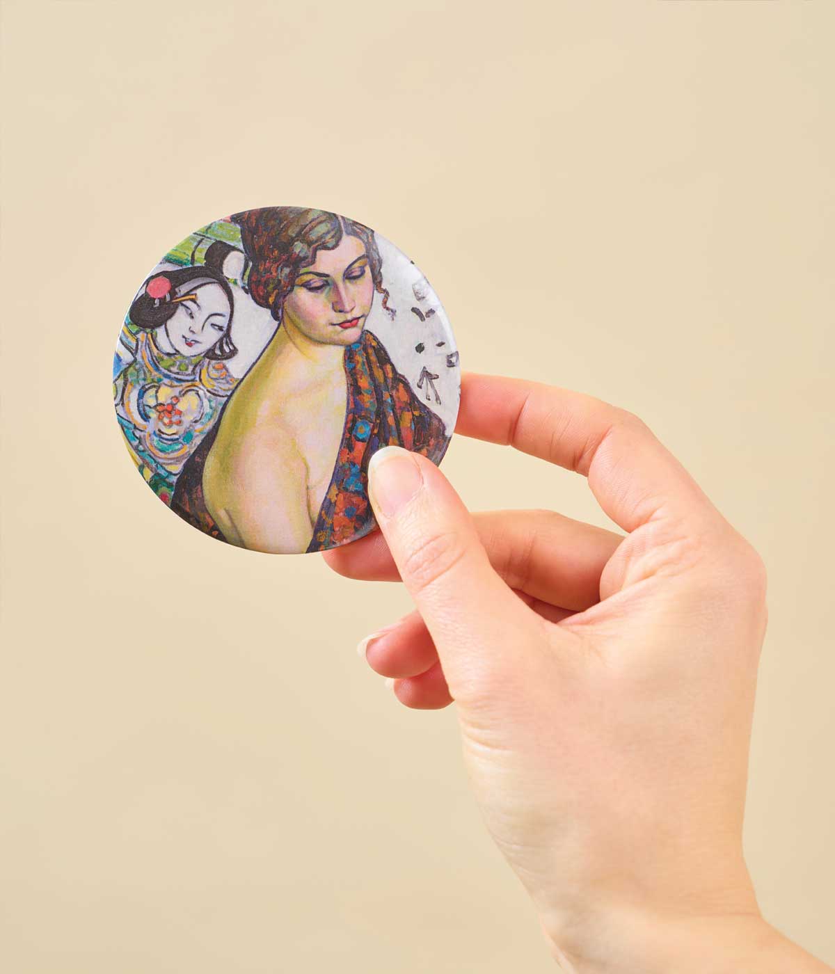 Konrad Mägi Pocket Mirror Portrait of a Lady