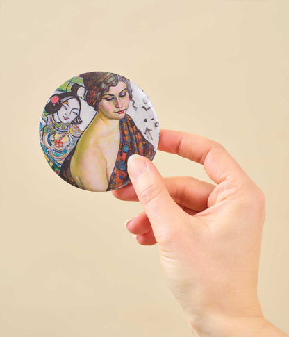 Konrad Mägi Pocket Mirror Portrait of a Lady