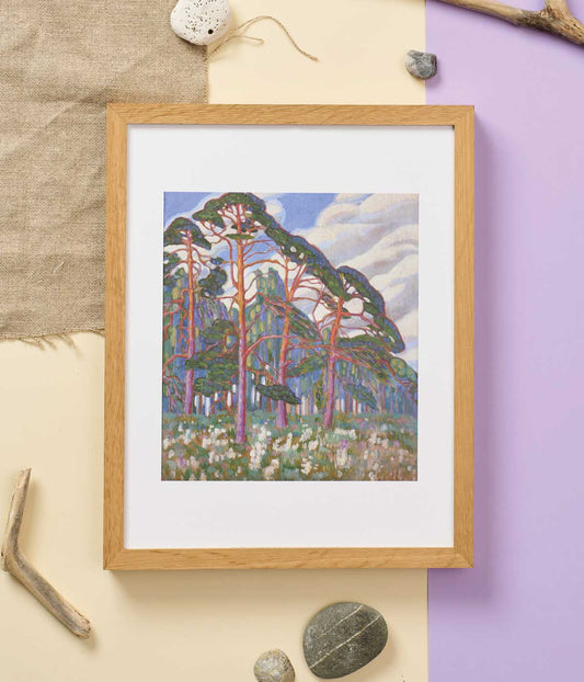 Konrad Mägi Print Forest Motif