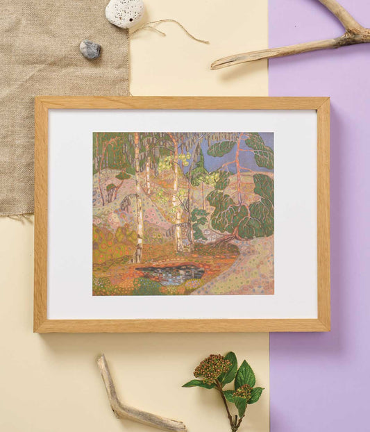 Konrad Mägi Print Norwegian Landscape. Bog Landscape
