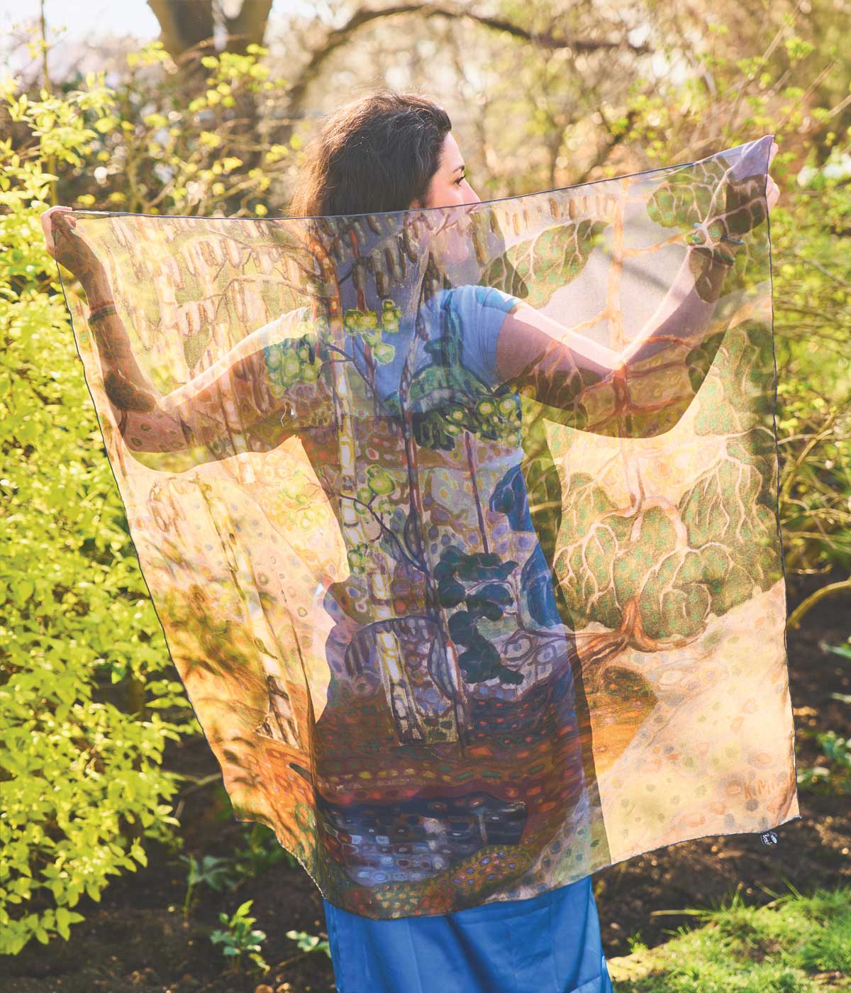 Konrad Mägi Silk Chiffon Scarf