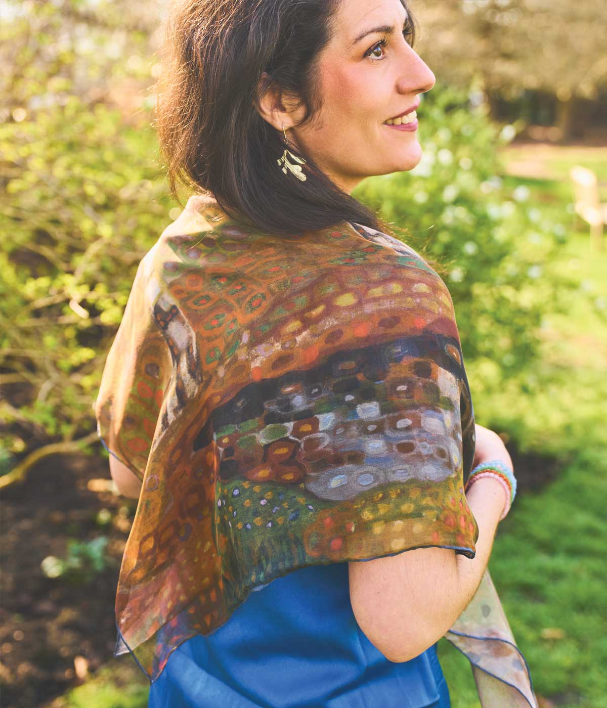 Konrad Mägi Silk Chiffon Scarf