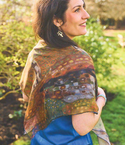 Konrad Mägi Silk Chiffon Scarf