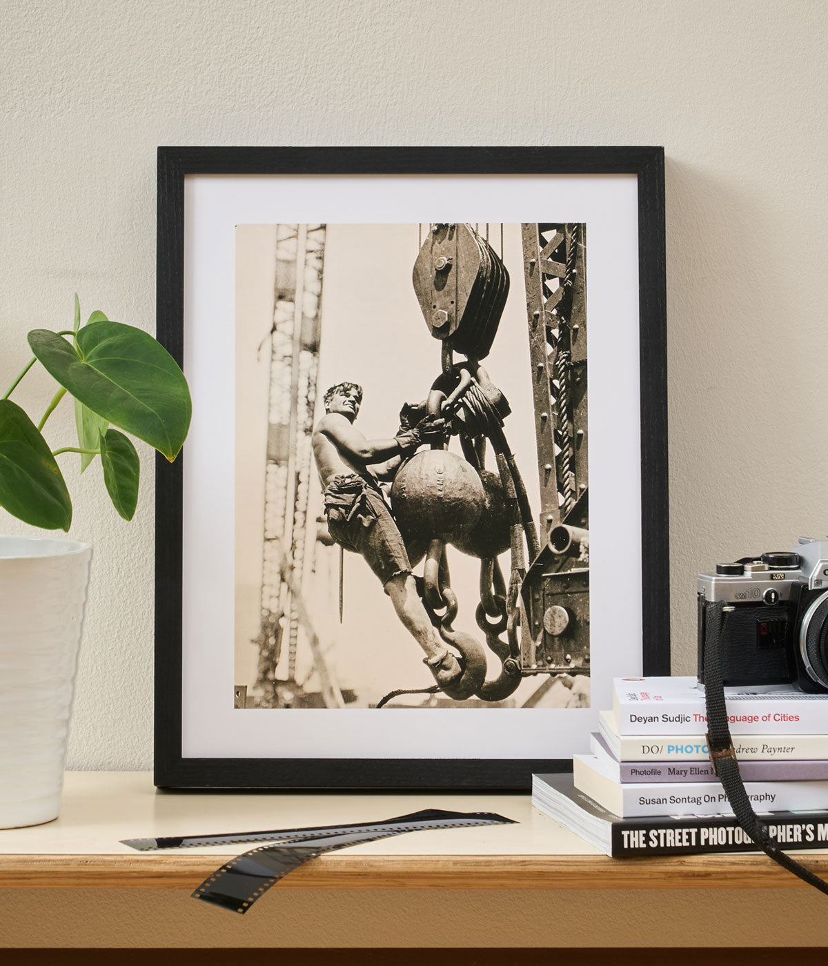 Lewis Hine Mini Print Riding the Ball High up on Empire State