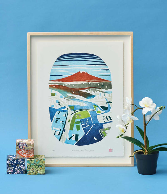 Lisa Takahashi Ltd. Ed. Print Window View, Tamagawa