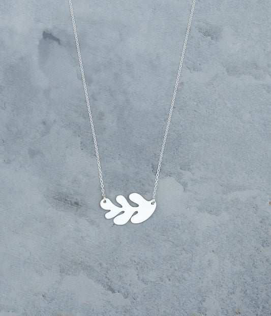 Materia Rica Necklace Cala Leaf Silver