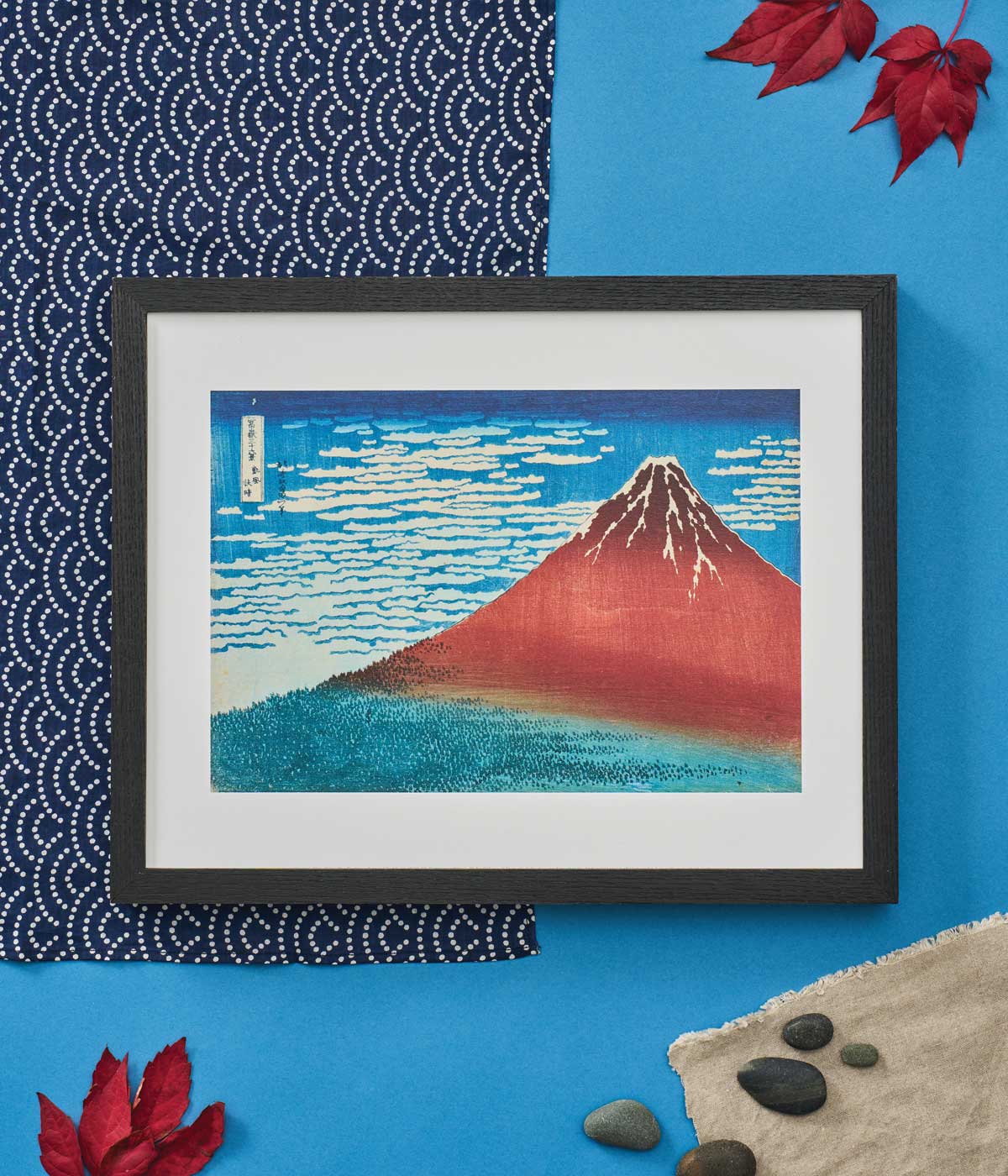 Hokusai Mini Print Clear Day with a Southern Breeze ('Red Fuji')