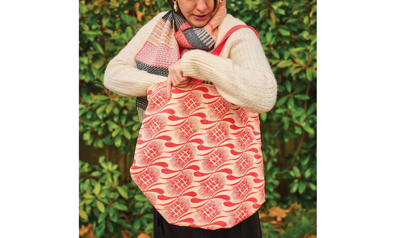 Tirzah Garwood Red Patterned Tote Bag