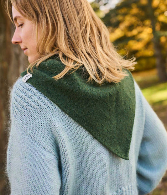 Pointelle Neckerchief Rosemary Green