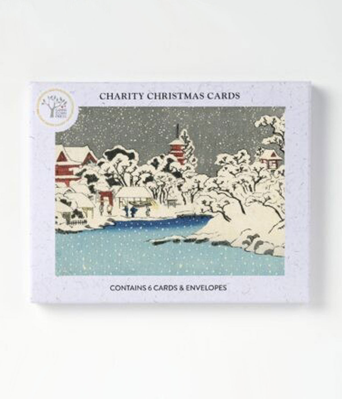 Utagawa Snow on Benten Hill Christmas Card Pack of 6