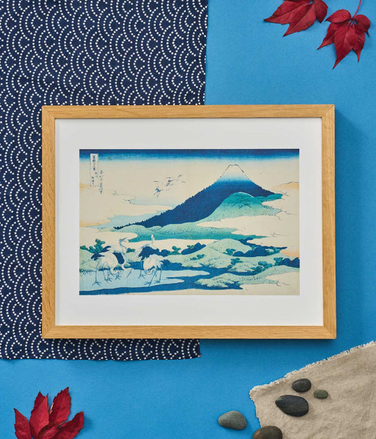 Hokusai Mini Print Umezawa Manor in Sagami Province
