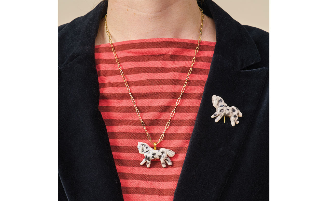 Violeta Bravo Tirzah Horse Necklace