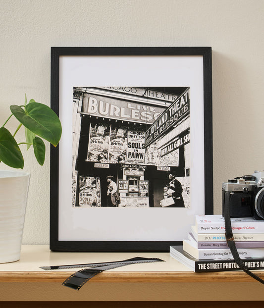 Walker Evans Mini Print (Untitled) Burlesque Signs