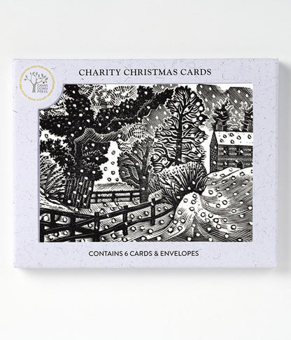 Ravilious Considerable Falls Christmas Card Pack of 6